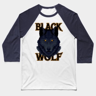 Black Wolf Baseball T-Shirt